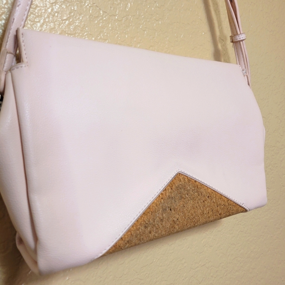 Pixie Mood Pink Vegan & Cork Crossbody Bag - Picture 8 of 12